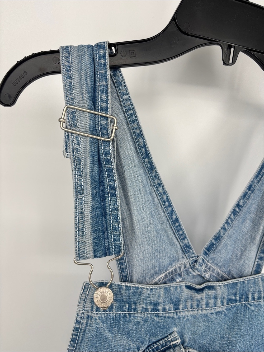 Revolt Perfect Style vintage adjustable cotton denim overall bibs size medium - Picture 5 of 10
